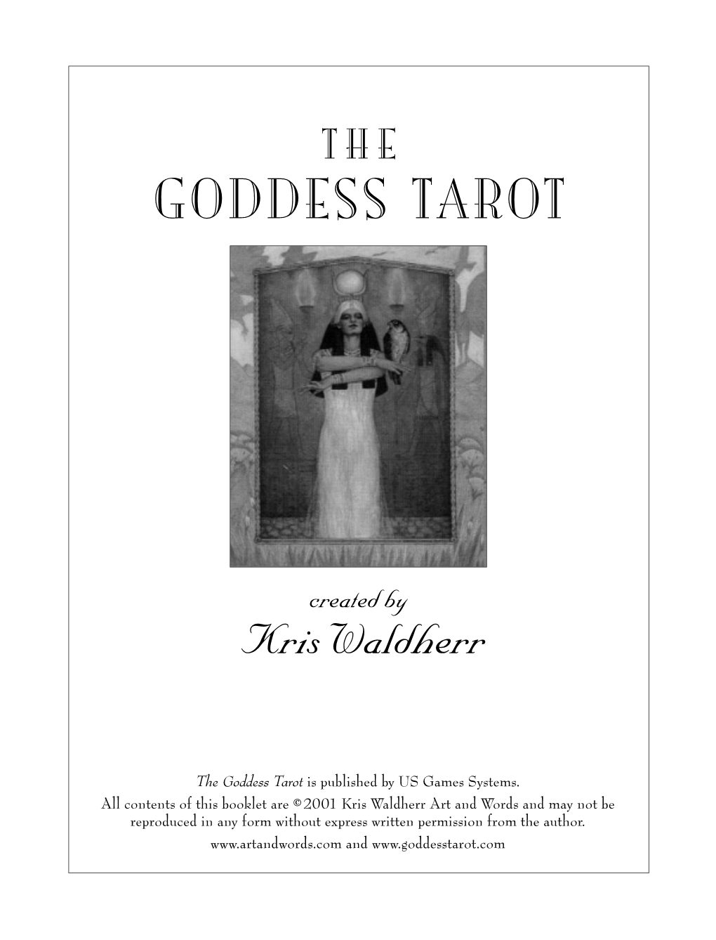 Final Goddess Tarot Booklet