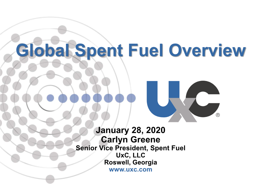 Global Spent Fuel Overview