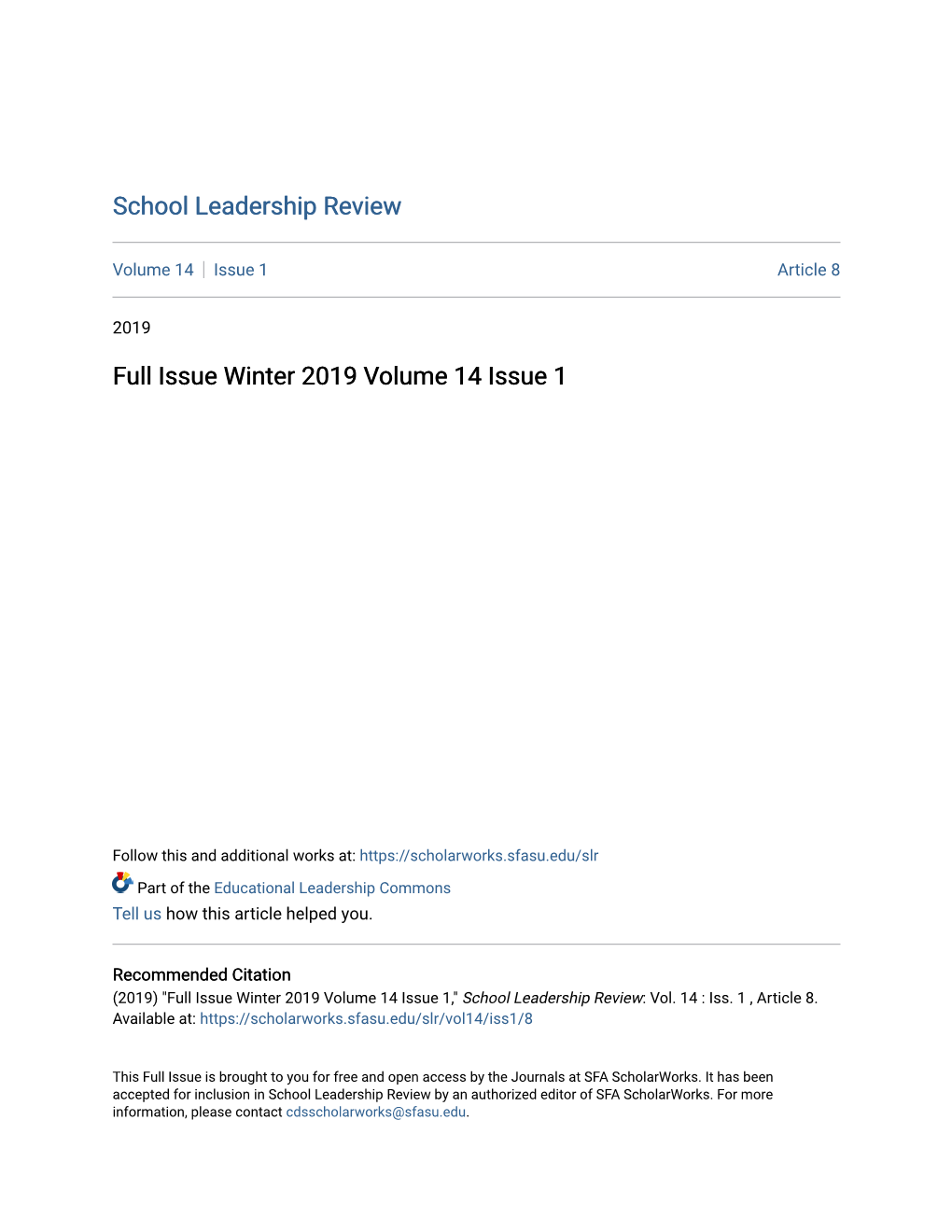 School Leadership Review