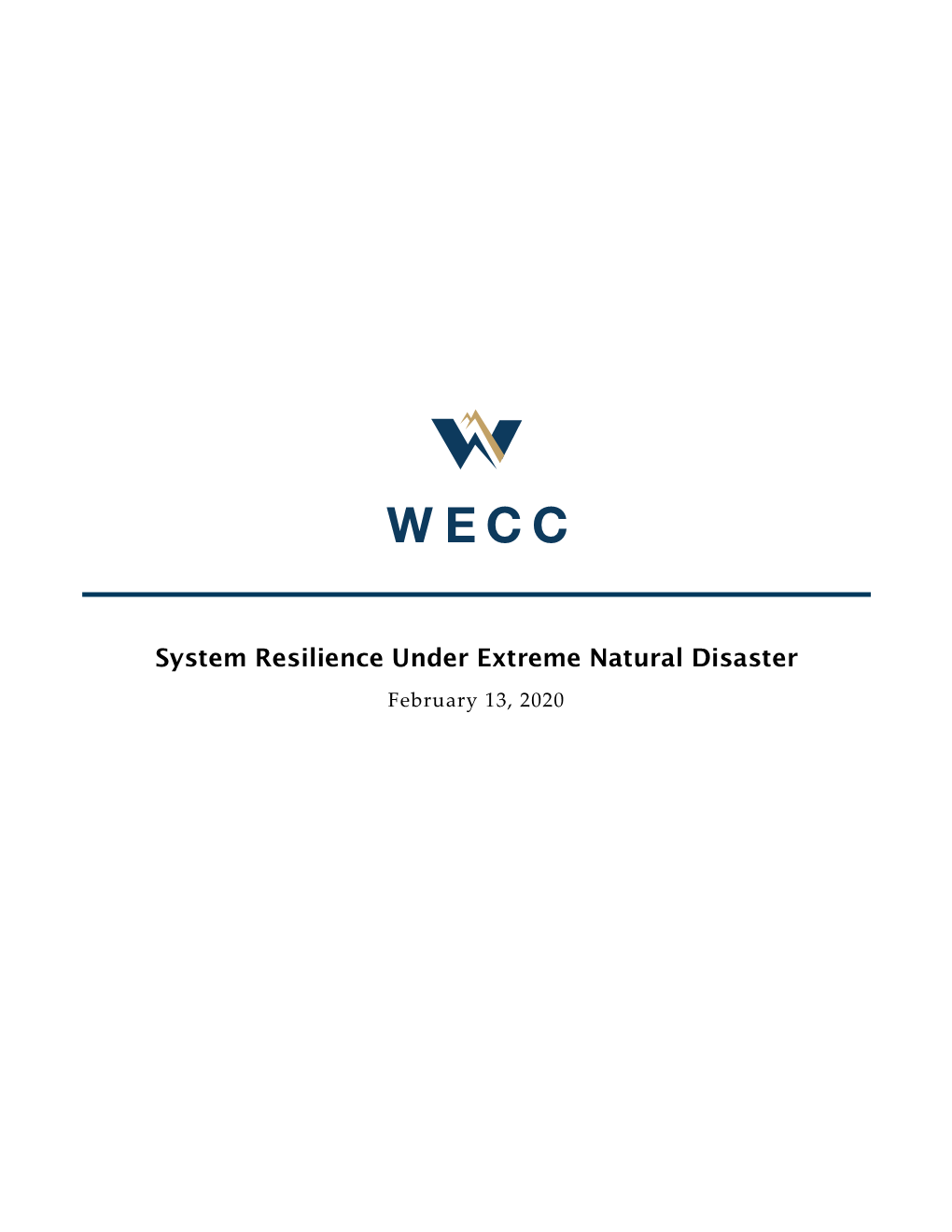 System Resilience Under Extreme Natural Disaster