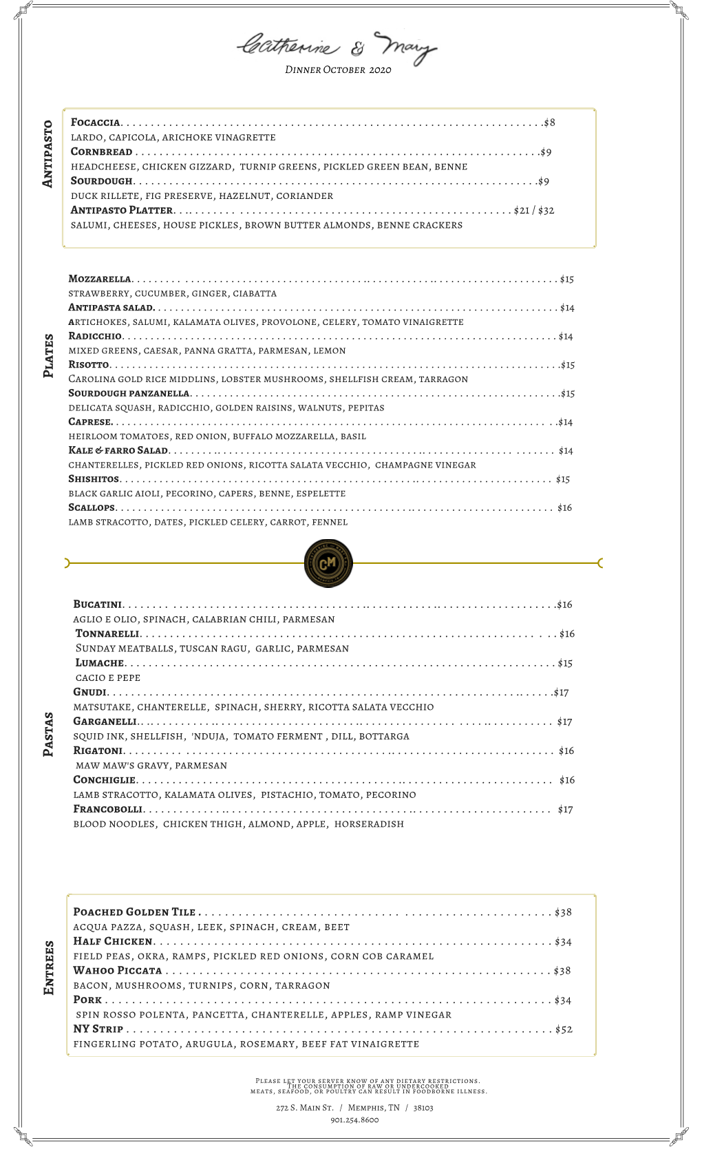 Summer 2020 CM MENUS NEW FORMAT