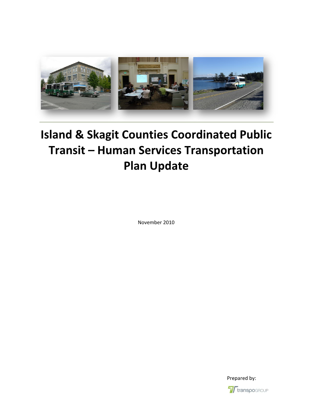 Island & Skagit Counties Coordinated Public Transit – Human Services