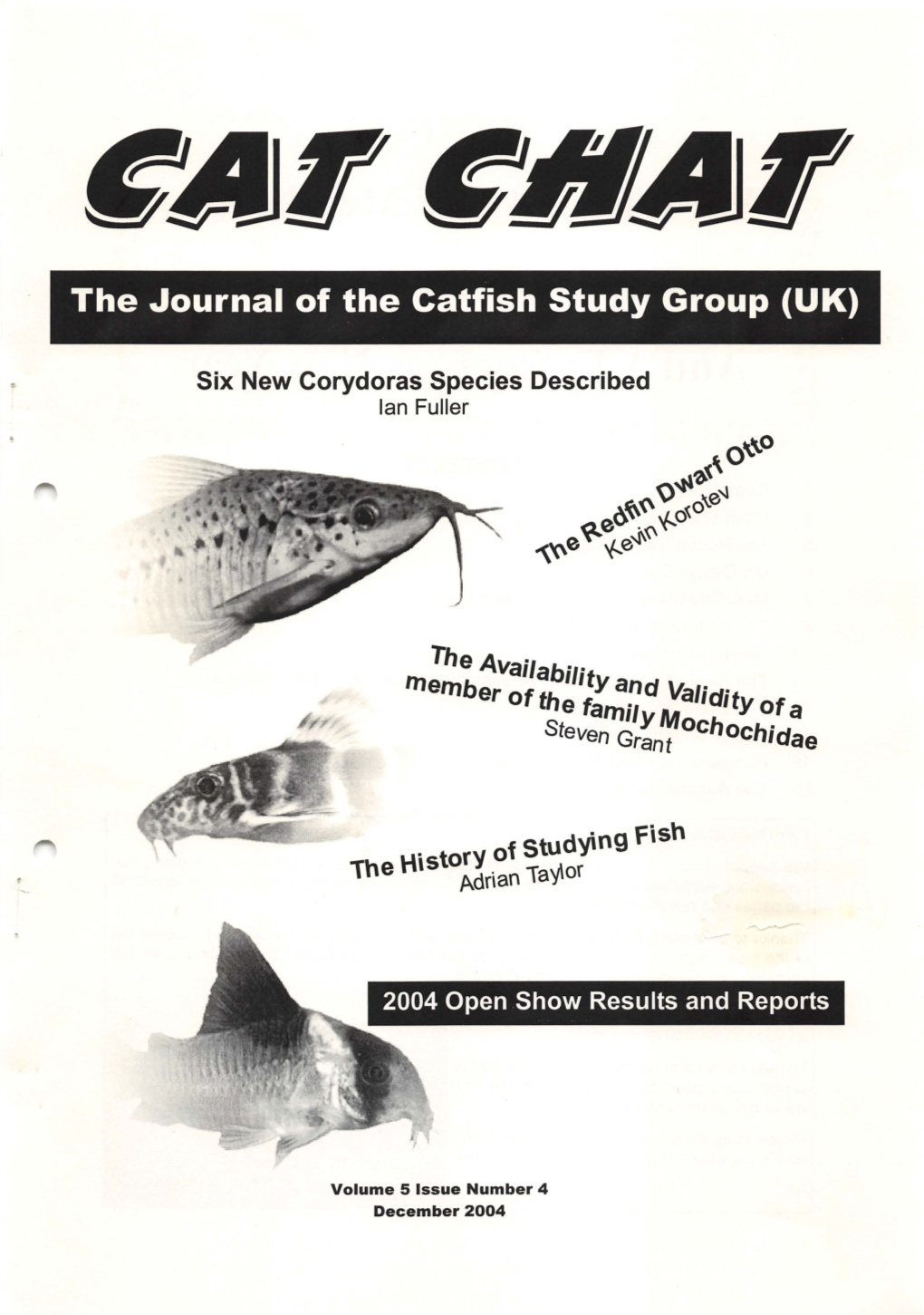 The Journal of the Catfish Study Group (UK)