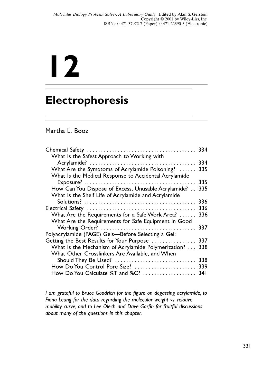 Electrophoresis