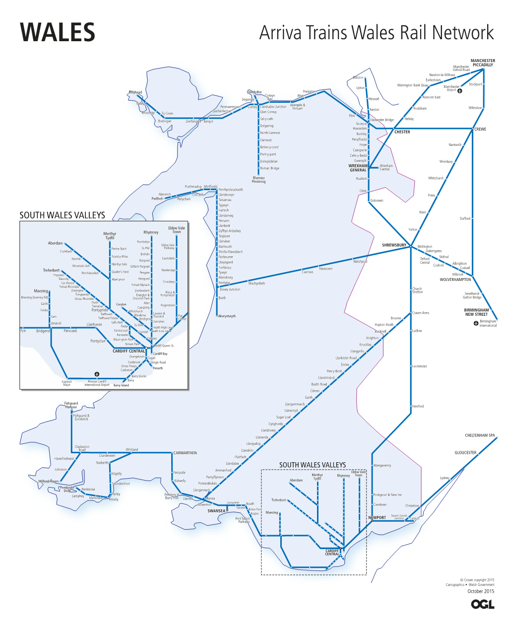 Arriva Trains Wales Rail Network