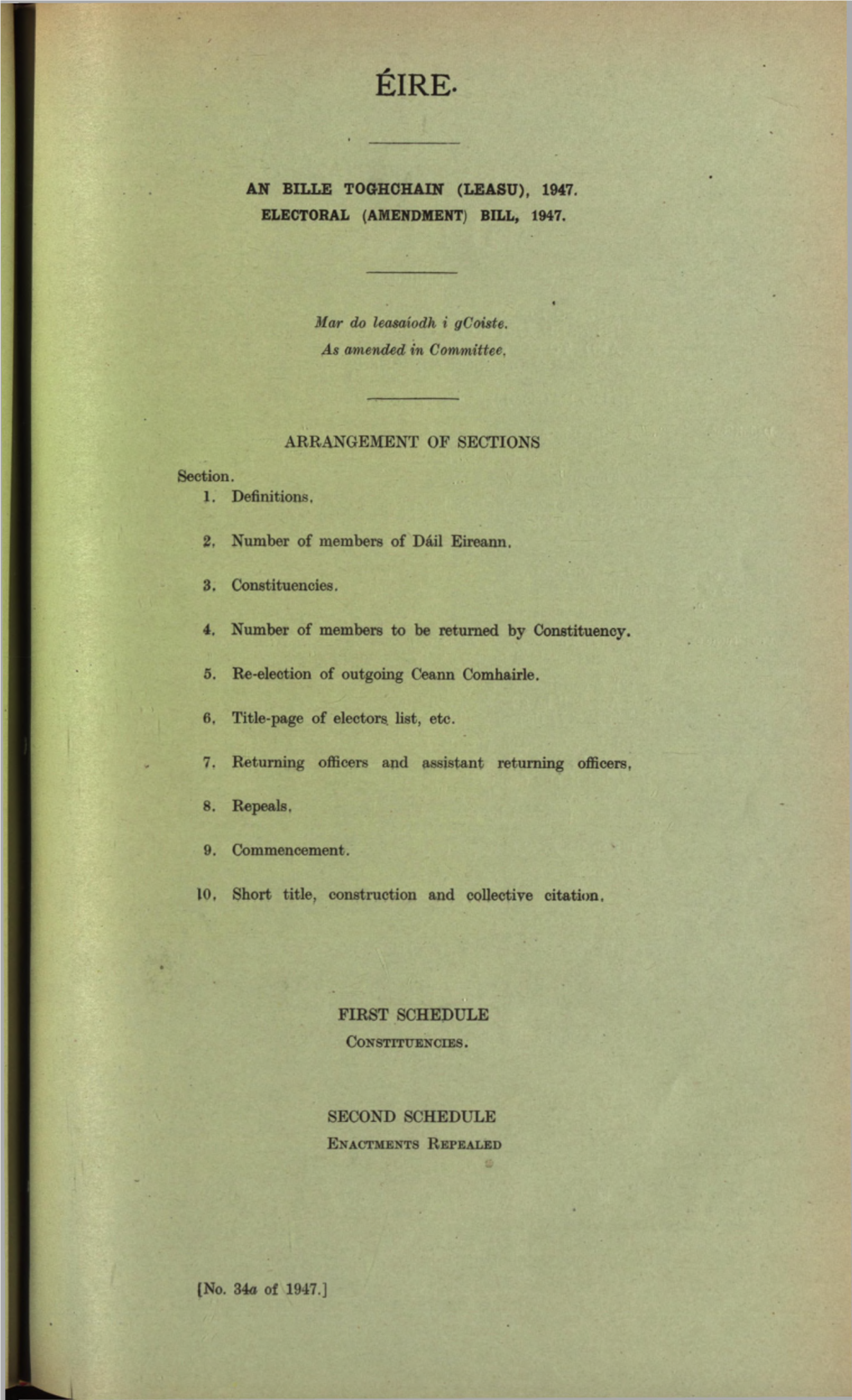 (Amendment) Bill, 1947