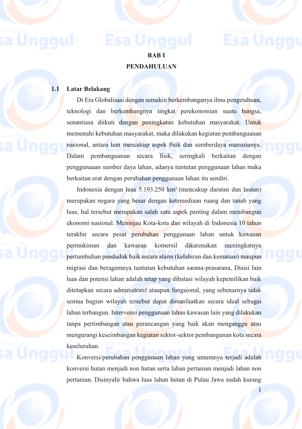 1 BAB I PENDAHULUAN 1.1 Latar Belakang Di Era Globalisasi