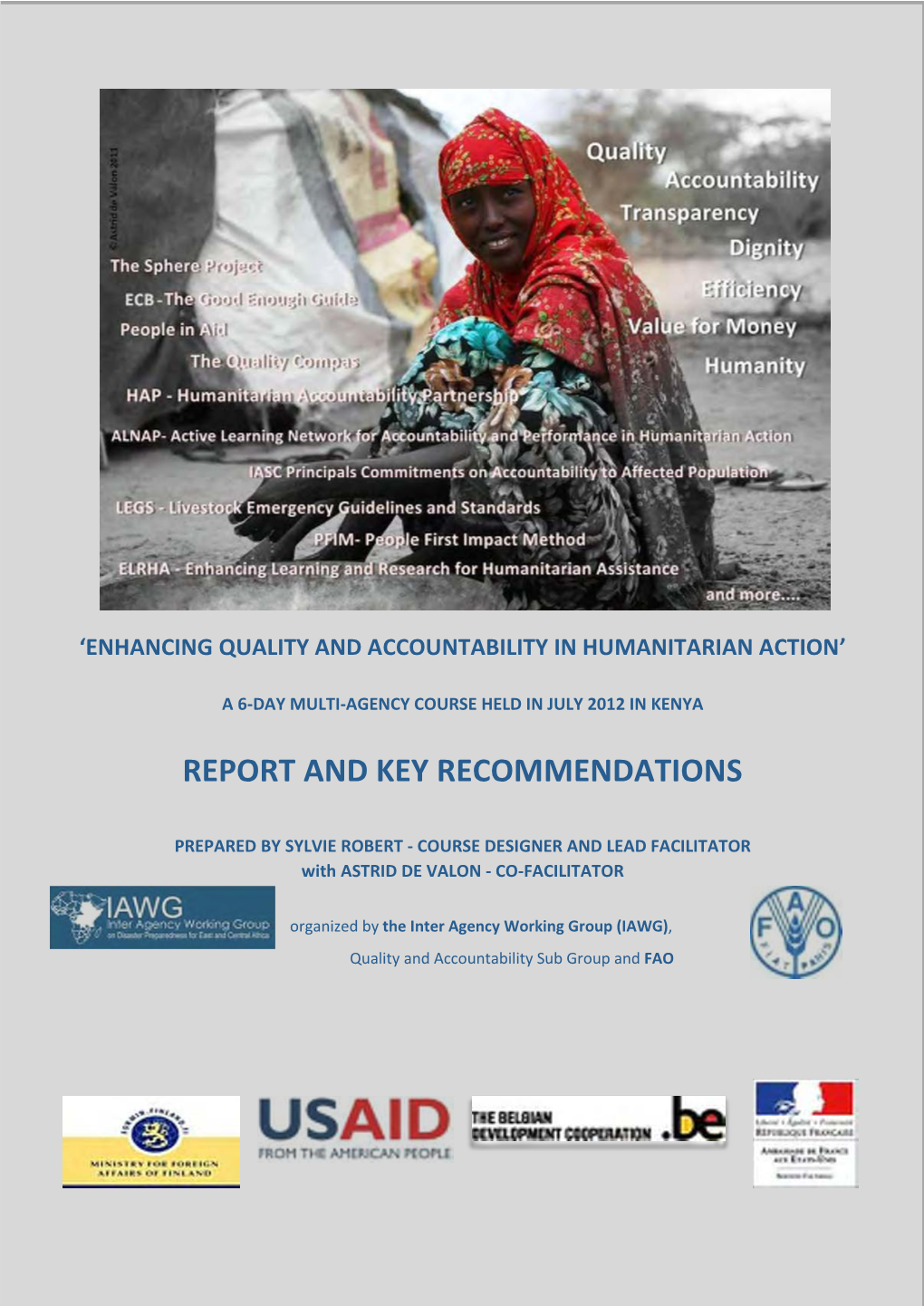 Enhancing Quality and Accountability in Humanitarian Action’