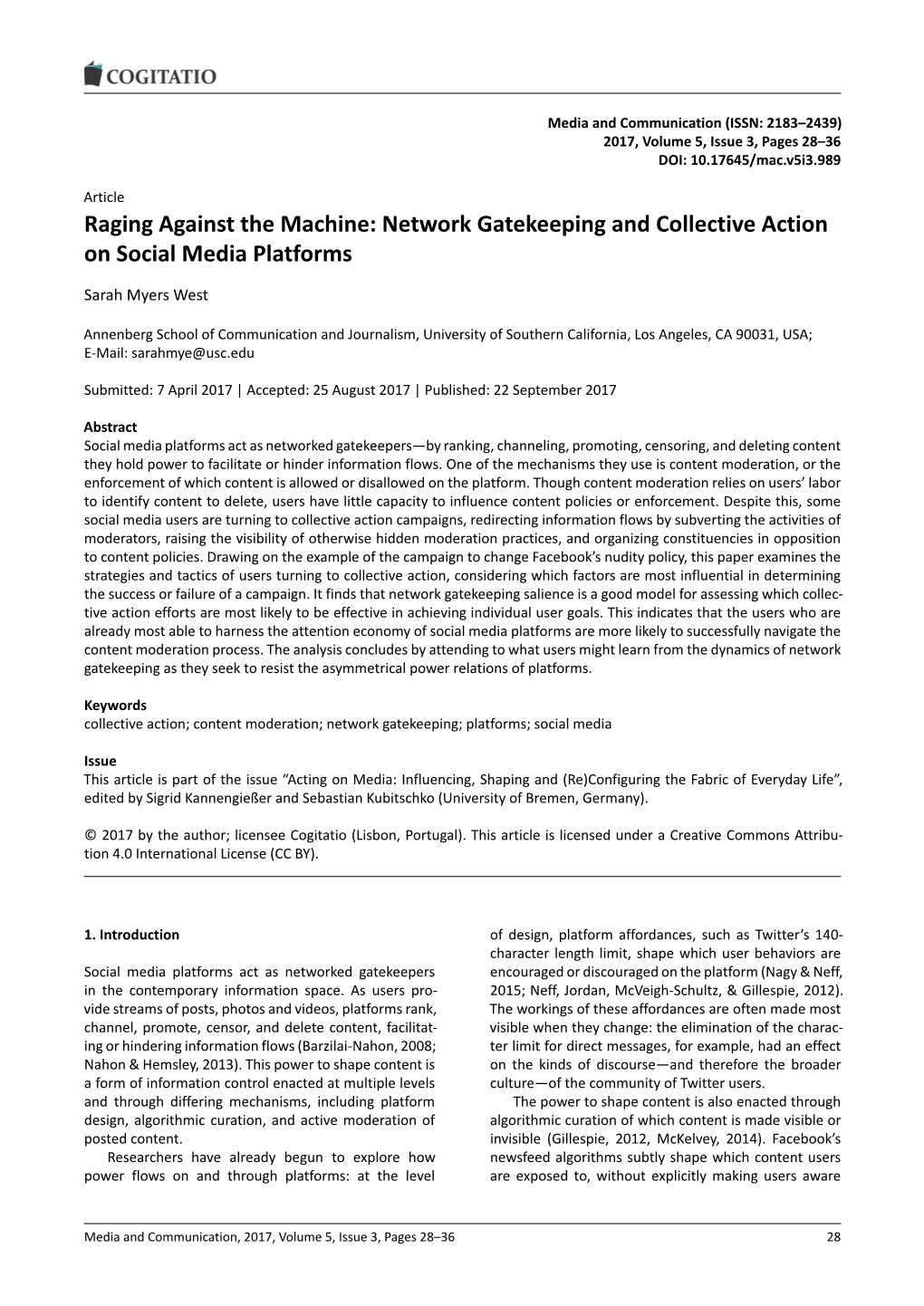 Network Gatekeeping and Collective Action on Social Media Platforms