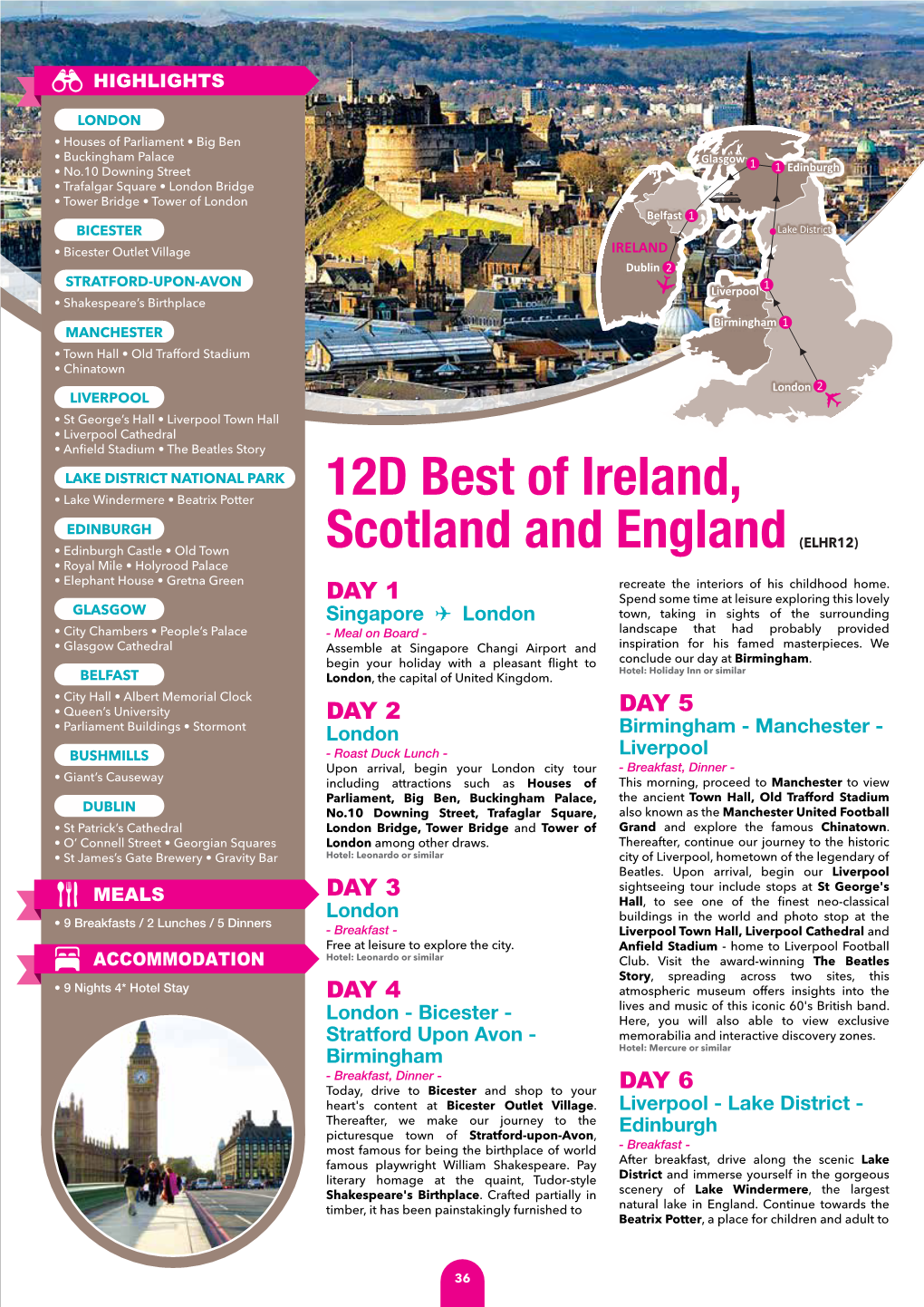 12D Best of Ireland, Scotland and England (ELHR12)