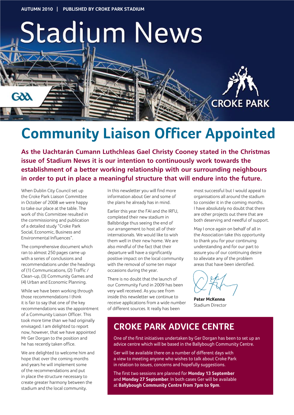 Community Liaison Officer Appointed