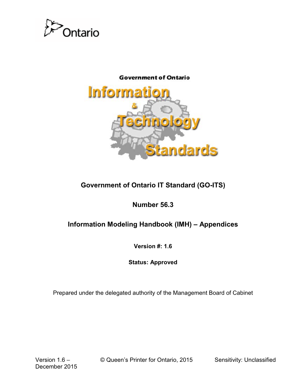 GO-ITS 56.3 Information Modeling Handbook, Appendices