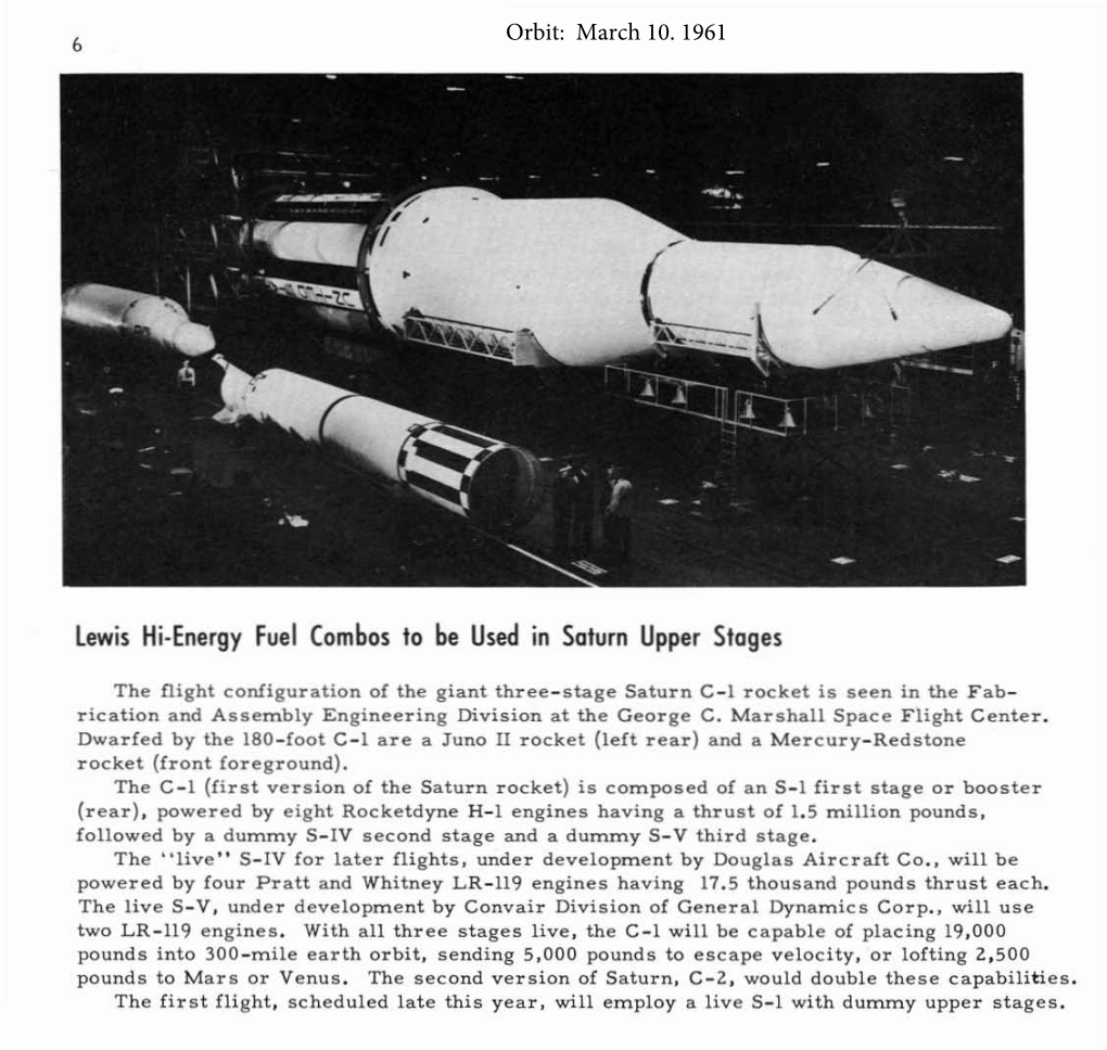 Lewis Hi-Energy Fuel Combos to Be Used in Soturn Upper Stoges