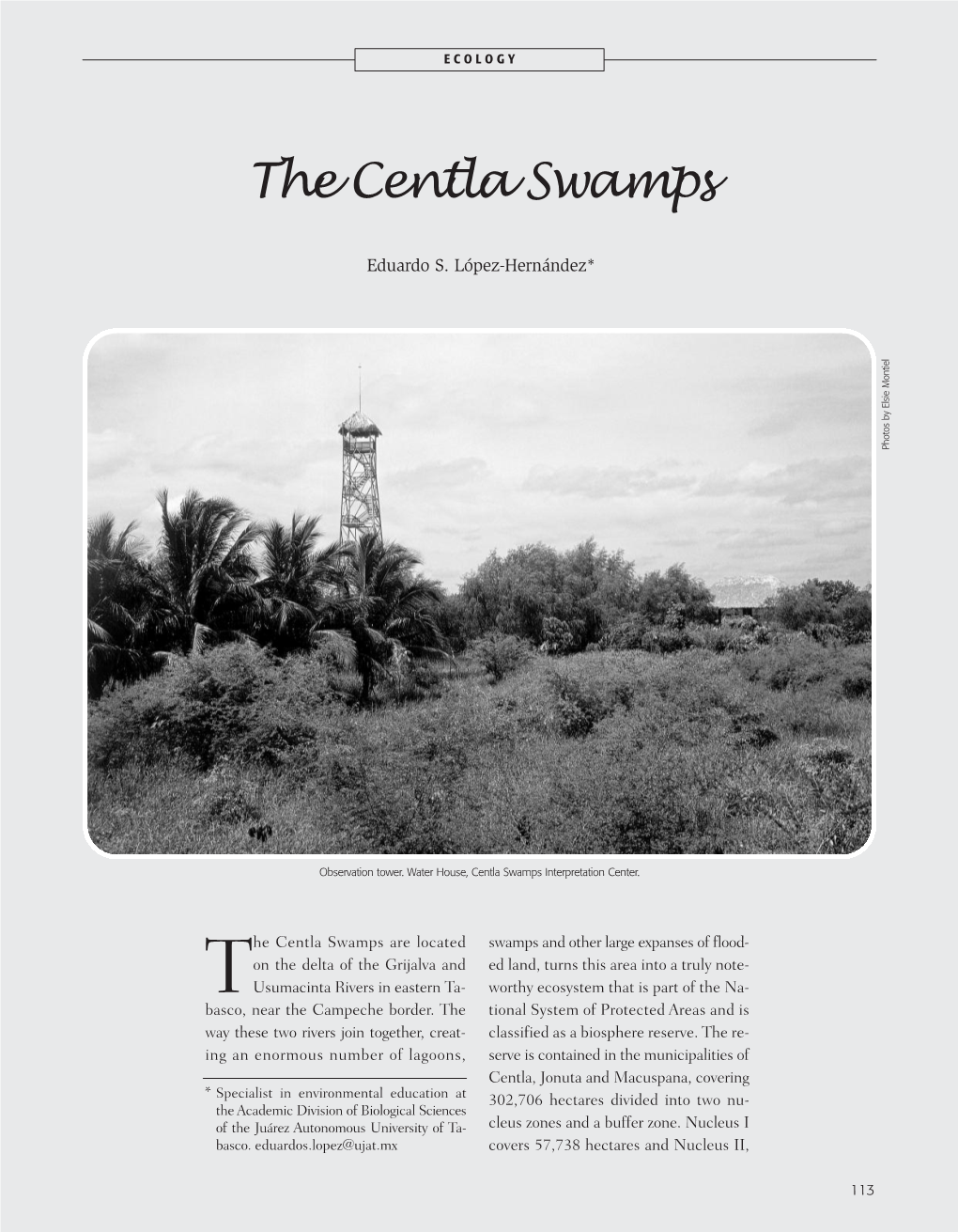 The Centla Swamps