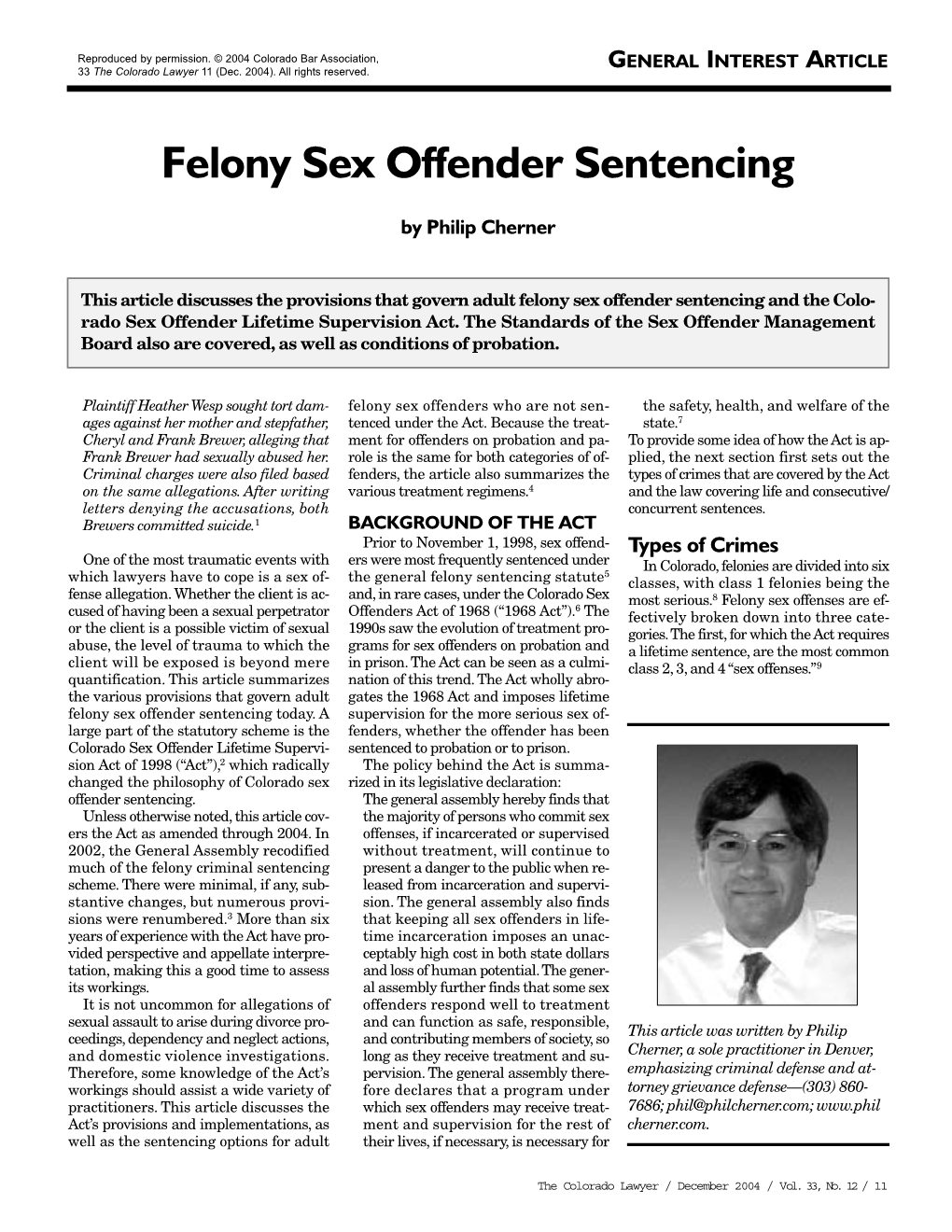 Felony Sex Offender Sentencing