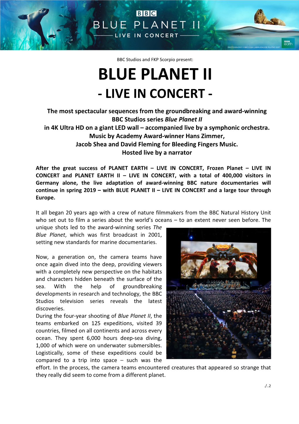 Blue Planet Ii - Live in Concert