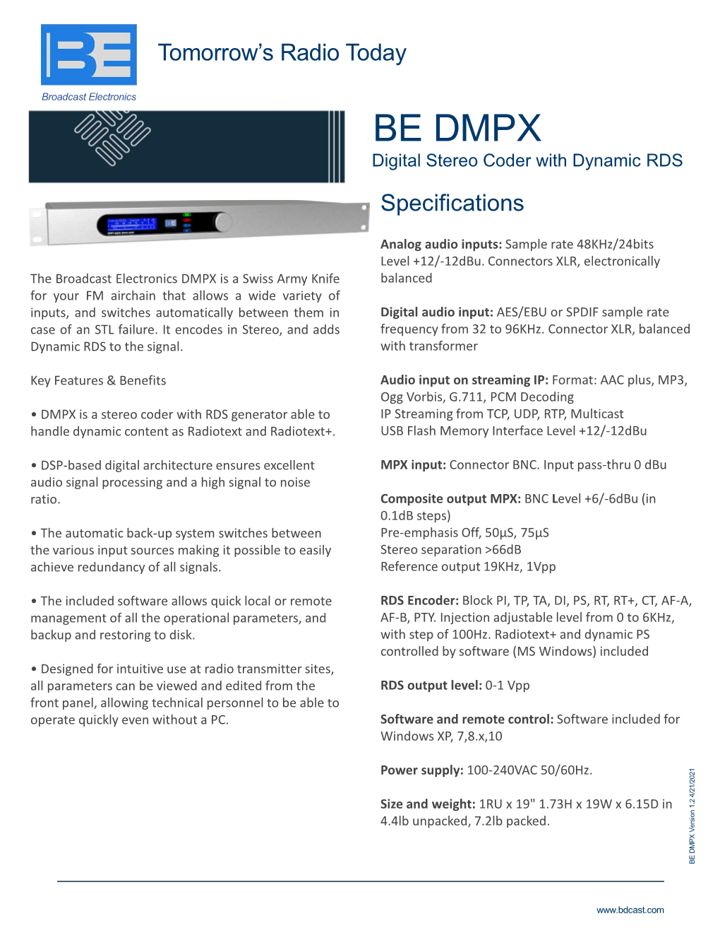 Download DMPX Brochure