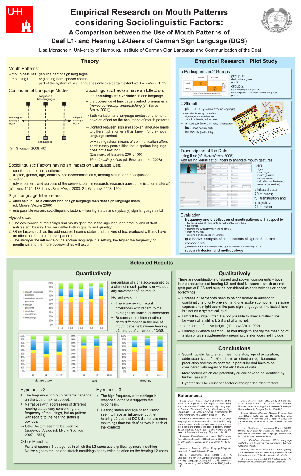 Empirical Research on Mouth Patterns Considering