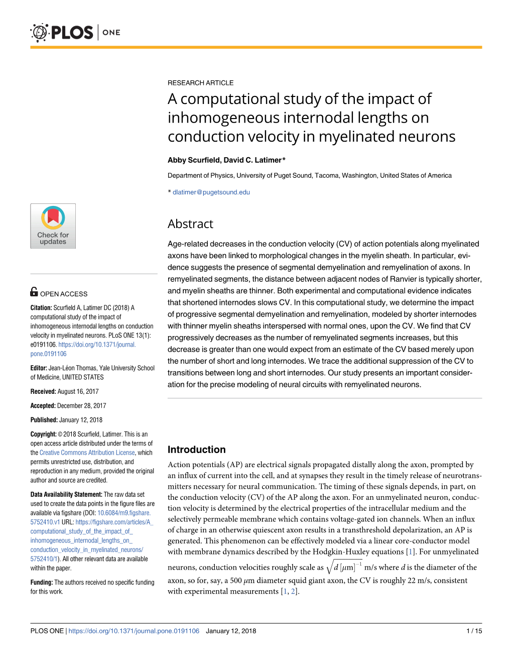 A Computational Study of the Impact of Inhomogeneous Internodal Lengths on Conduction Velocity in Myelinated Neurons