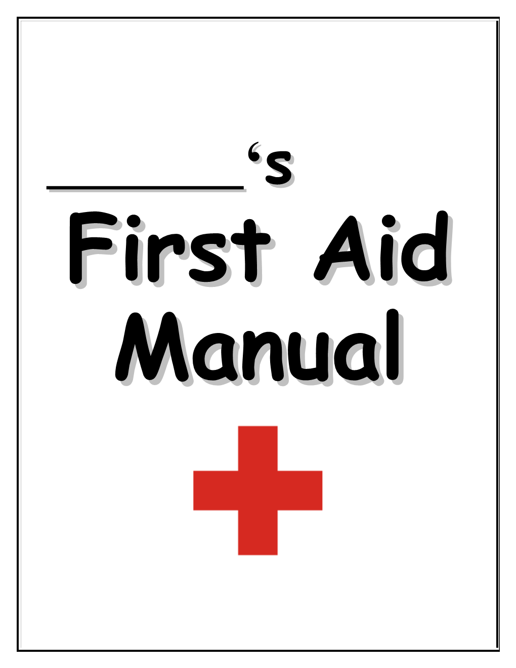 First Aid Manual