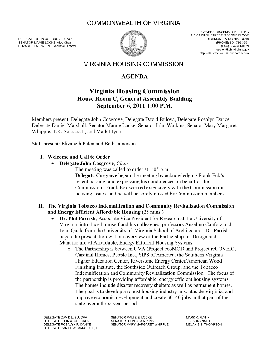 Virginia Housing Commission