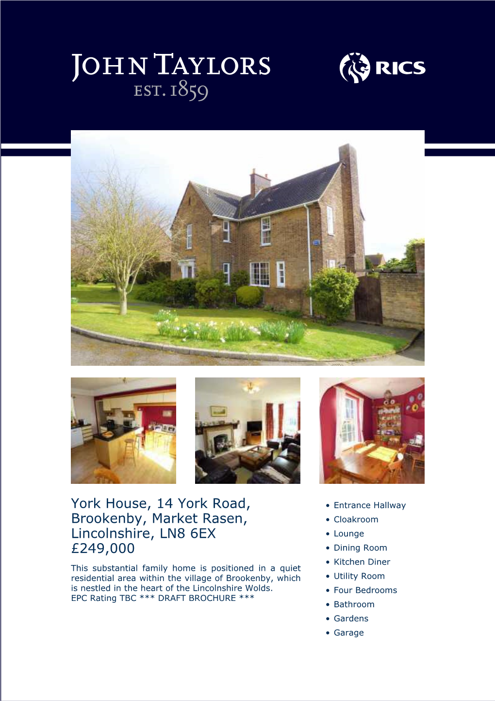 York House, 14 York Road, Brookenby, Market Rasen