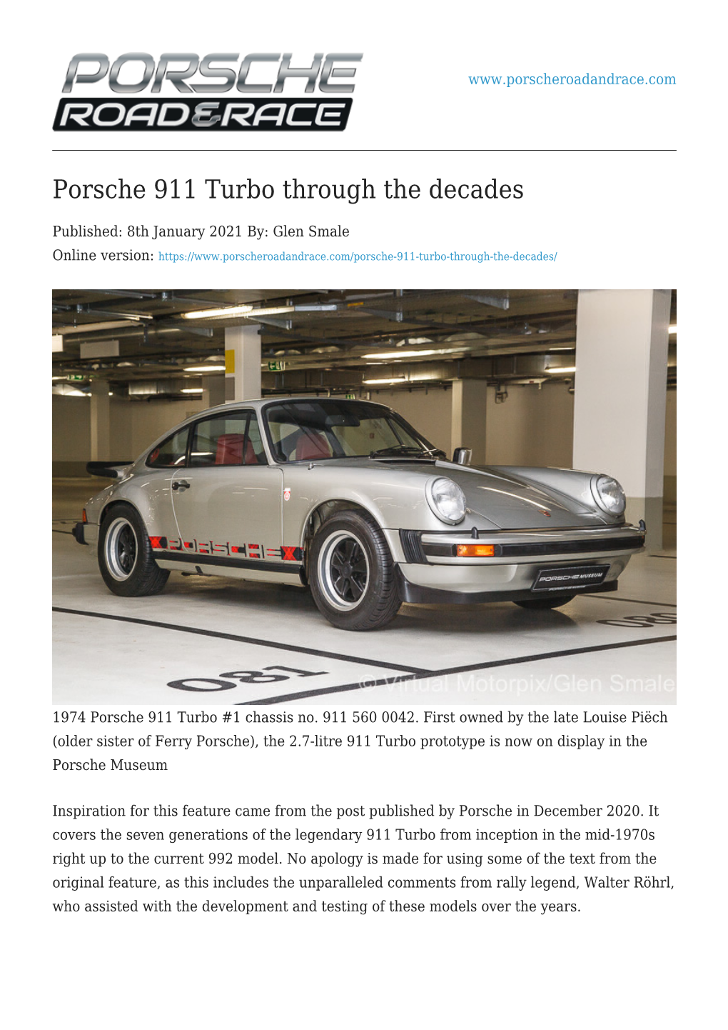 Porsche 911 Turbo Through the Decades