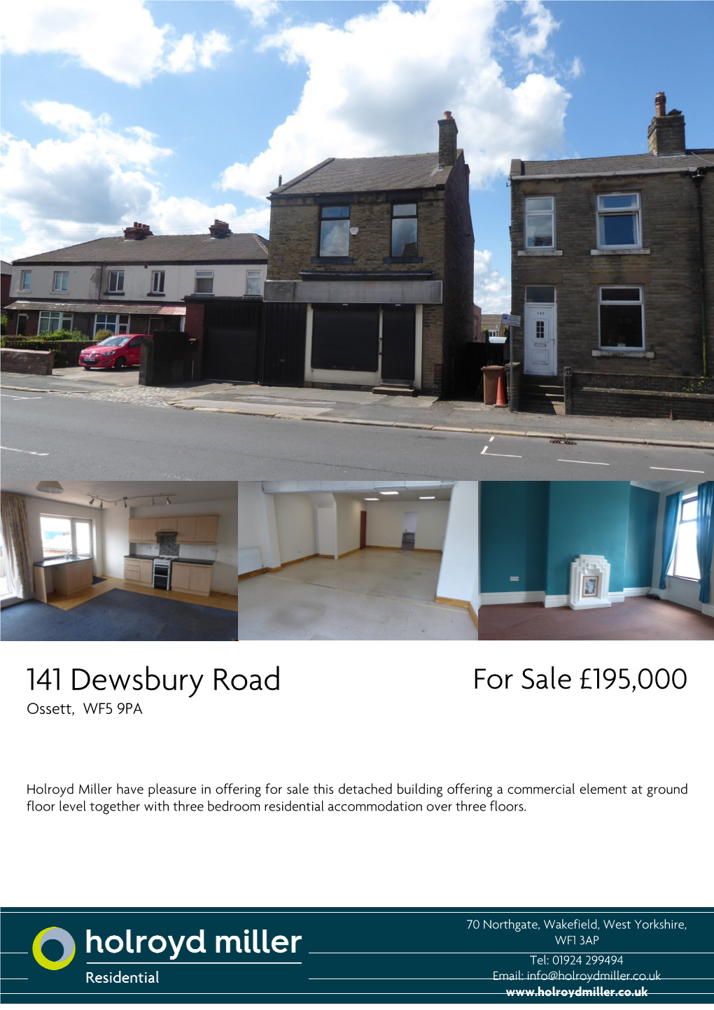 141 Dewsbury Road for Sale £195,000 Ossett, WF5 9PA