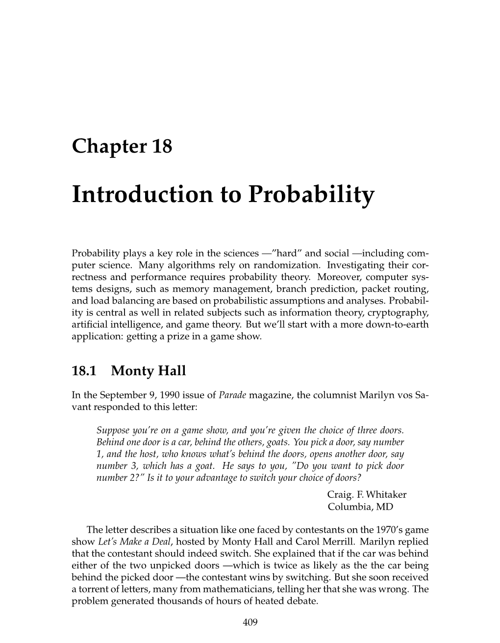 6.042J Course Notes, Introduction to Probability