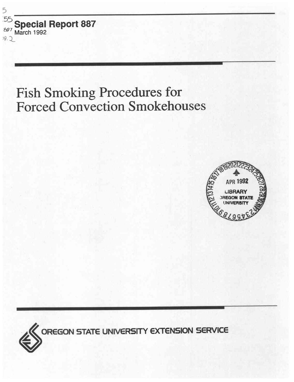 Fish Smoking Procedures for Forced Convection Smokehouses