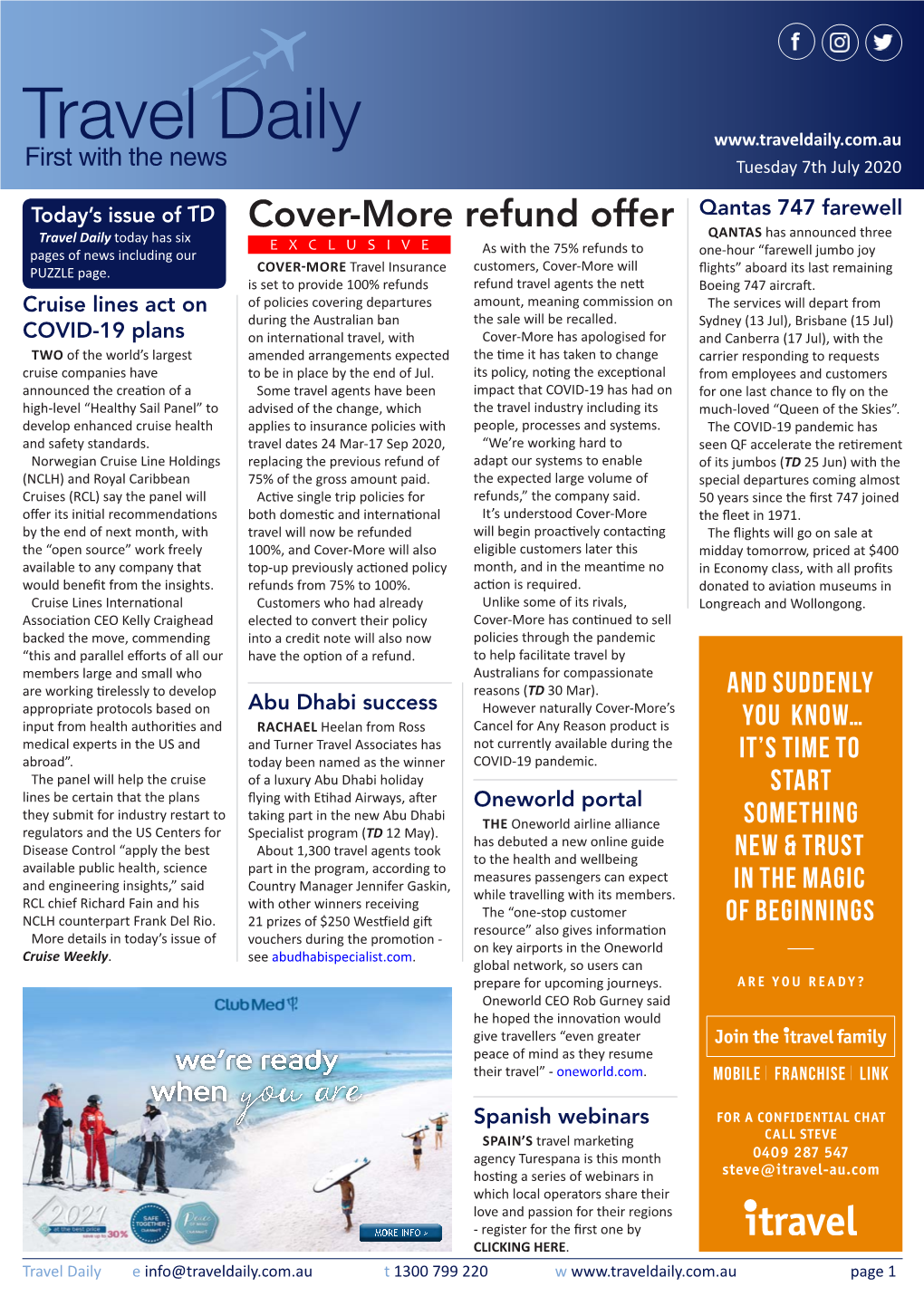 Cover-More Refund Offer