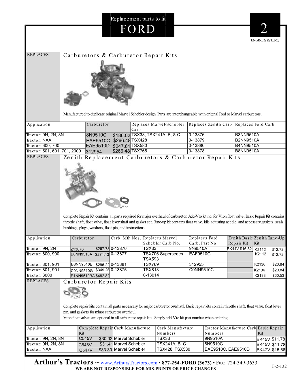 Carburetors & Carburetor Repair Kits Zenith Replacement Carburetors & Carburetor Repair Kits Carburetor Repair Kits Repl