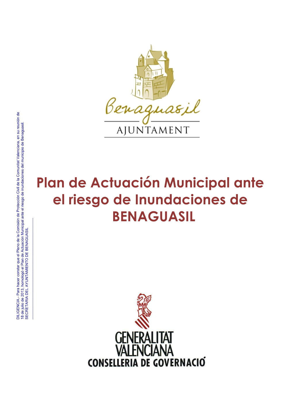 Plan De Actuación Municipal Ante El Riesgo De Inundaciones De Benaguasil