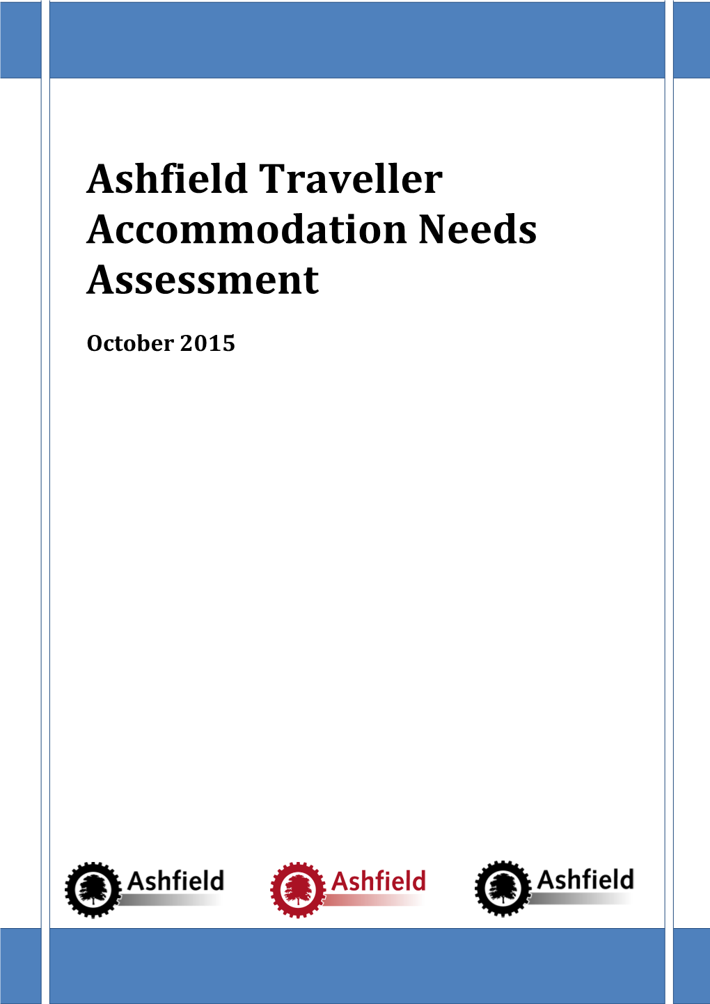 Ashfield Traveller Accommodation Needs Assessment