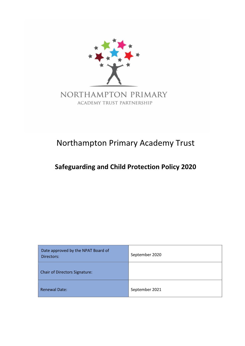 Safeguarding and Child Protection Policy September 2020 (Updated)