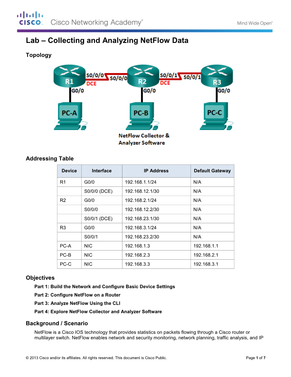 Lab – Collecting and Analyzing Netflow Data