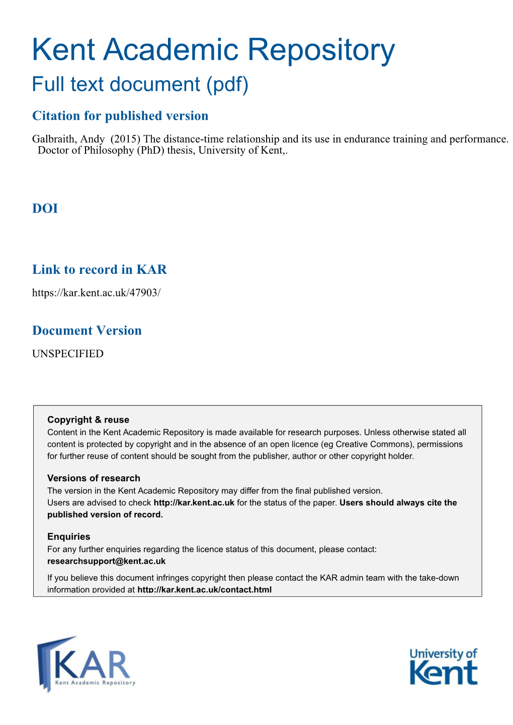 71The Distance-Time Relationship and Its Use in Endurance Training and Performan.Pdf