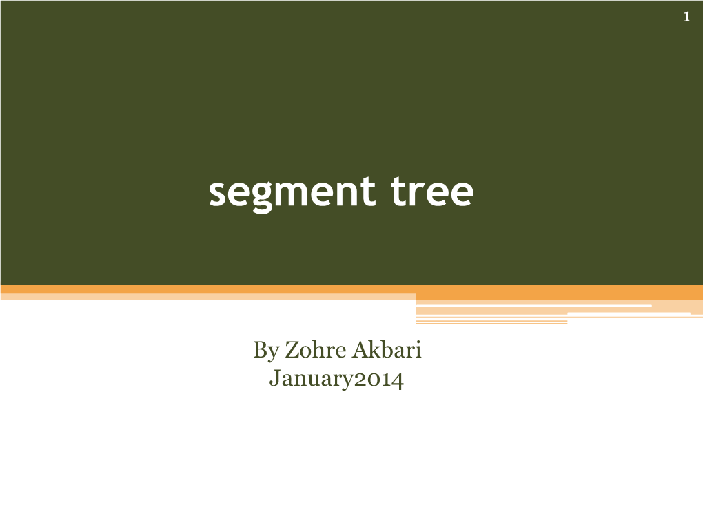 Segment Tree