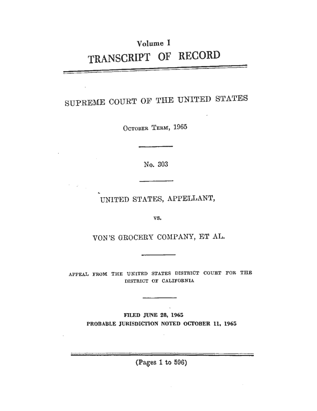 Transcript of Record