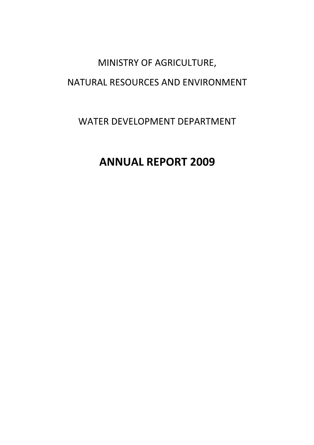 Annual Report 2009