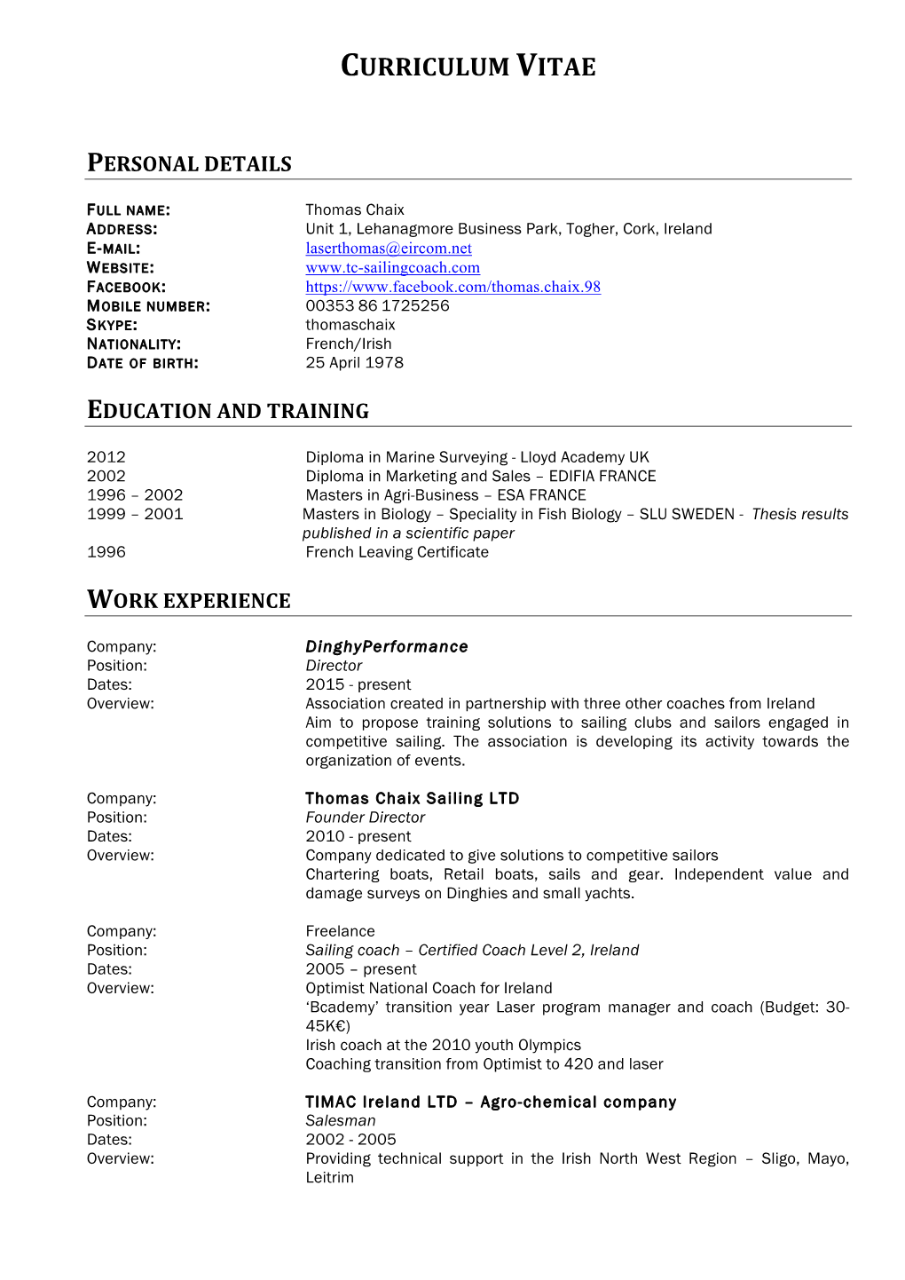 Curriculum Vitae