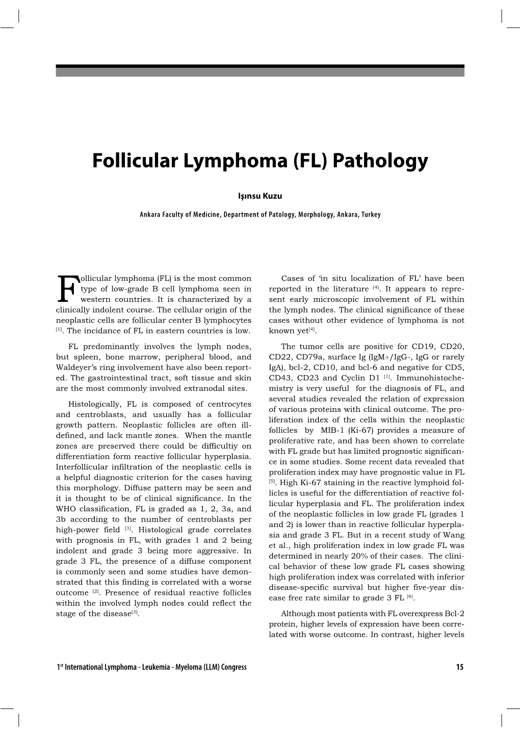 Follicular Lymphoma (FL) Pathology
