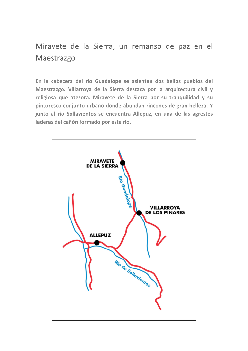 Miravete De La Sierra, Un Remanso De Paz En El Maestrazgo