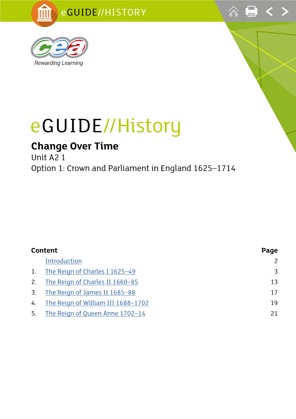 2. the Reign of Charles II 1660–85 13 3