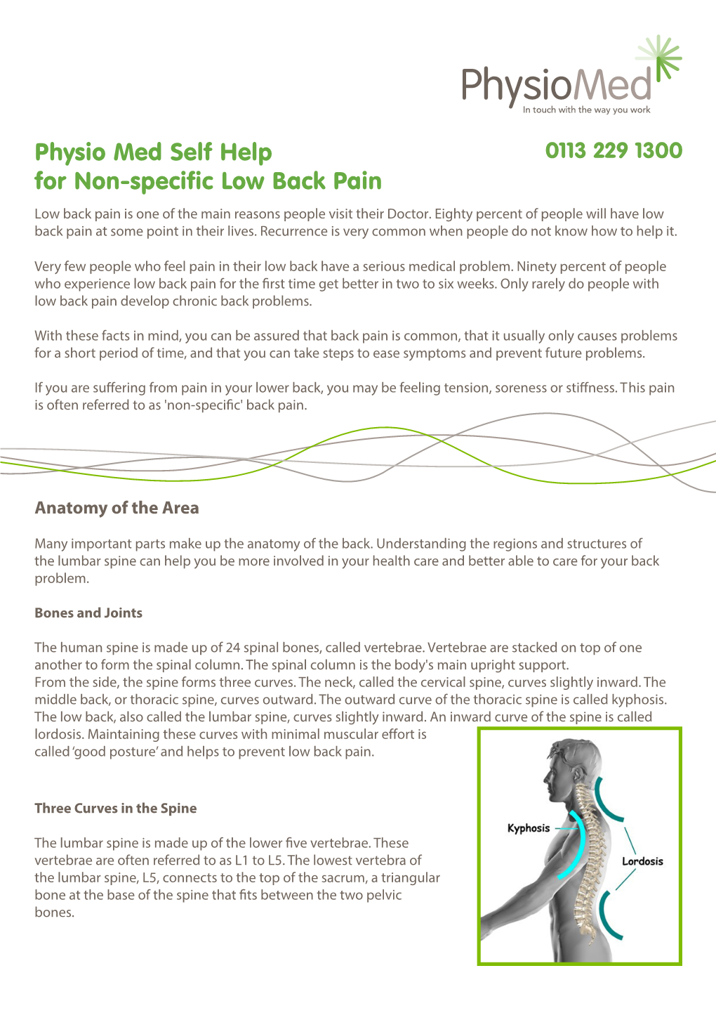 Physio Med Self Help for Non-Specific Low Back Pain