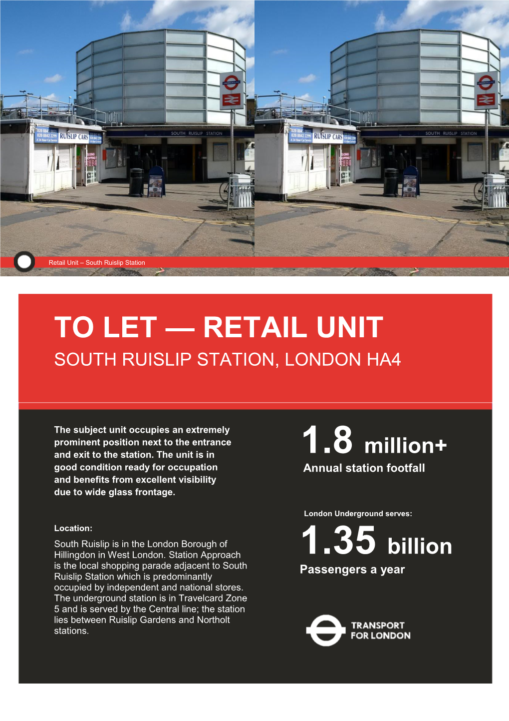 To Let — Retail Unit