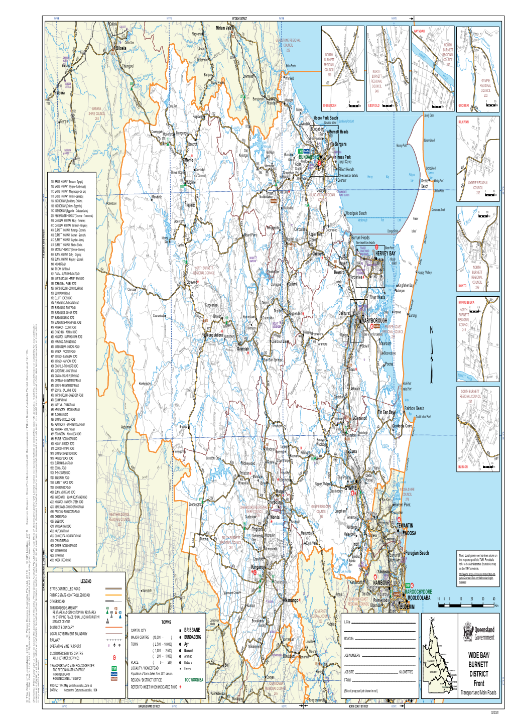 Wide Bay Burnett District Map (PDF, 2.6