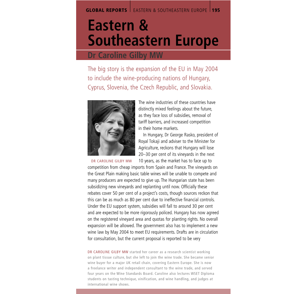 Eastern & Southeastern Europe