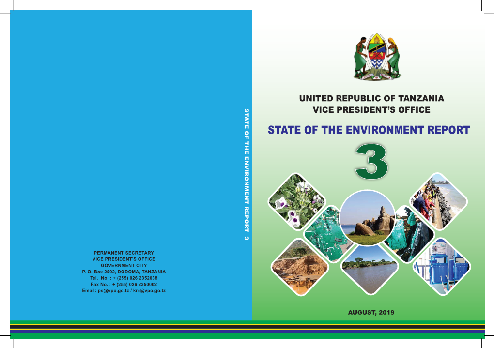 State of the Environment Report 3 Vice President’S Office State of the Environment Report 3