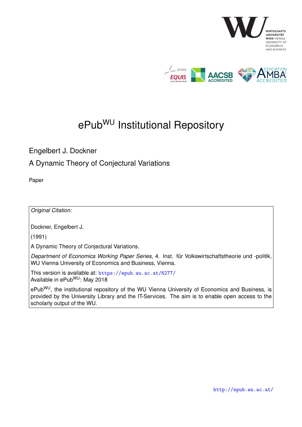 Epub Institutional Repository